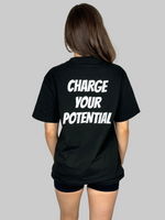 Load image into Gallery viewer, POTENTIAL OVERSIZED TEE - BLACK