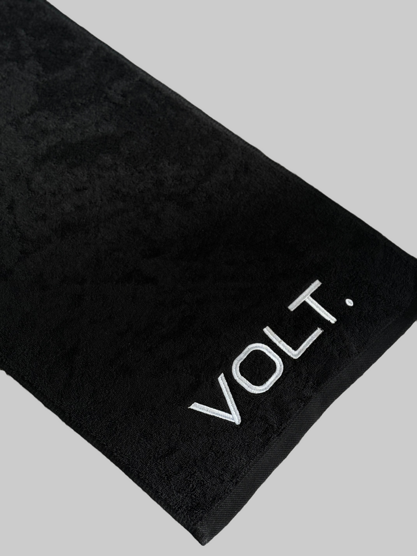 VOLT GYM TOWEL - BLACK/WHITE